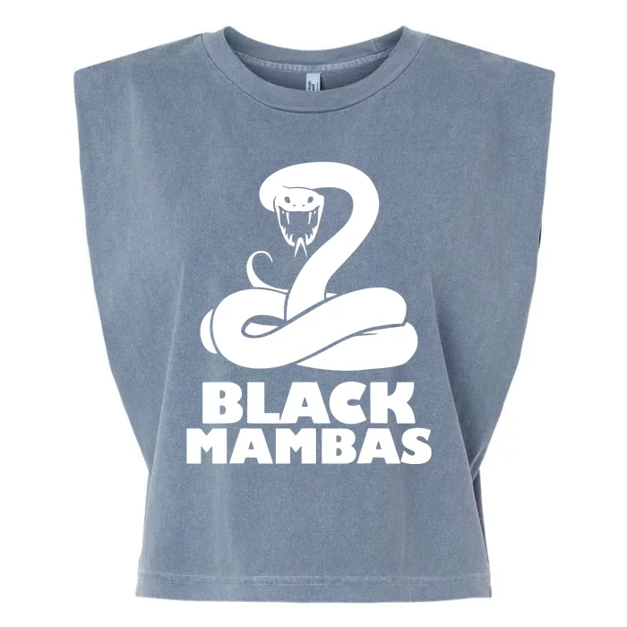 Black Mambas Are My Spirit Animal Scary Snake Garment-Dyed Women's Muscle Tee