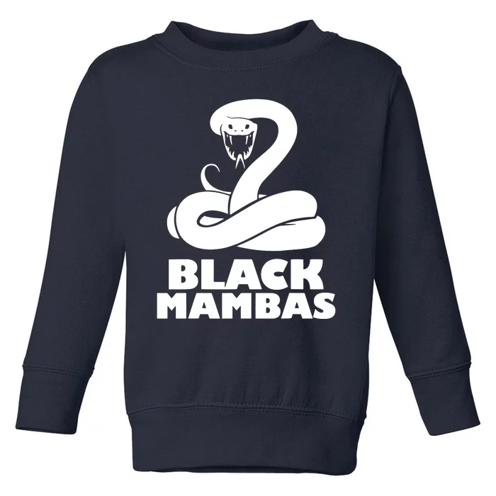 Black Mambas Are My Spirit Animal Scary Snake Toddler Sweatshirt