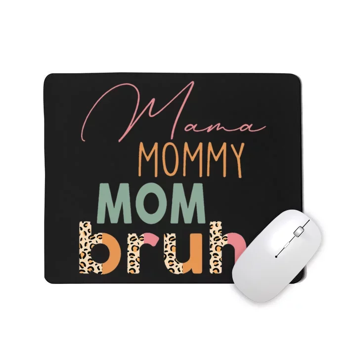 bruh Mommy And Me Leopard Mother's Day Mousepad