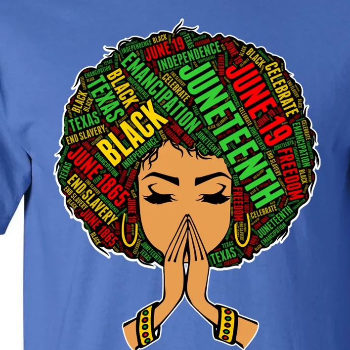 Black Magic Afro American Melanin Natural Hair Queen Gift Tall T-Shirt