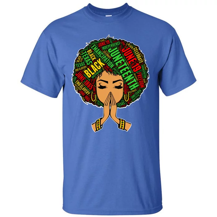 Black Magic Afro American Melanin Natural Hair Queen Gift Tall T-Shirt