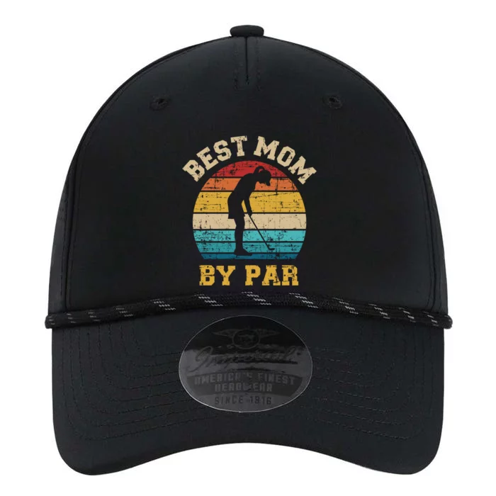 Best Mom By Par Vintage Retro Gift Performance The Dyno Cap