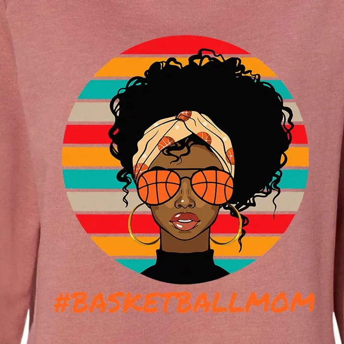 Basketball Mom Black Women African American Afro Womens California Wash Sweatshirt