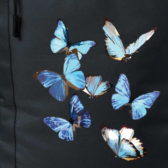 Blue Morpho Butterfly Swarm Lepidoptera Entomology Daily Commute Backpack