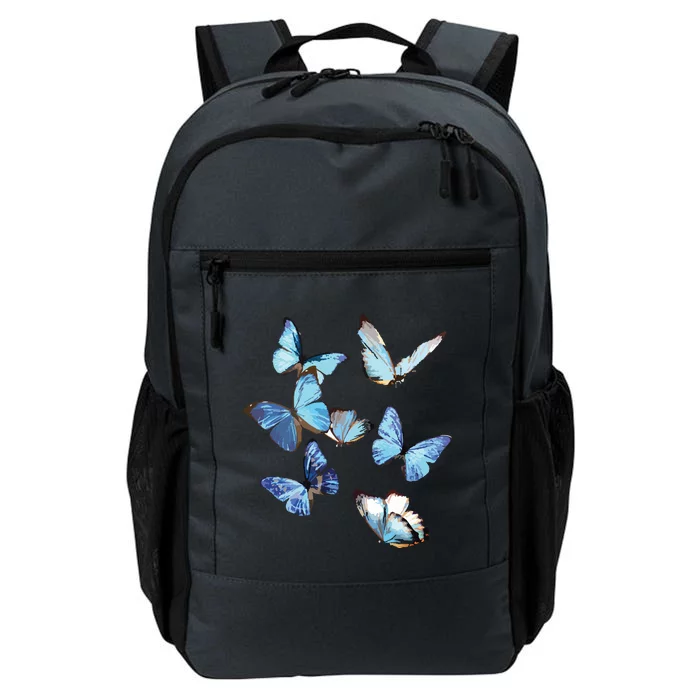 Blue Morpho Butterfly Swarm Lepidoptera Entomology Daily Commute Backpack