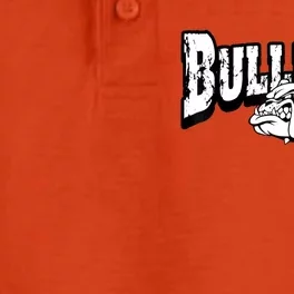 Bulldogs Mascot Back To School Team Spirit Dry Zone Grid Performance Polo