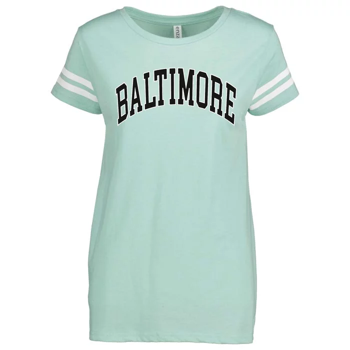 Baltimore Maryland Enza Ladies Jersey Football T-Shirt