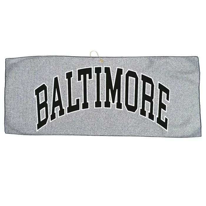 Baltimore Maryland Large Microfiber Waffle Golf Towel