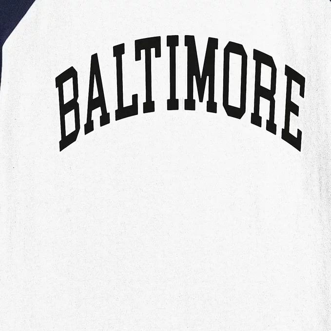 Baltimore Maryland Baseball Sleeve Shirt