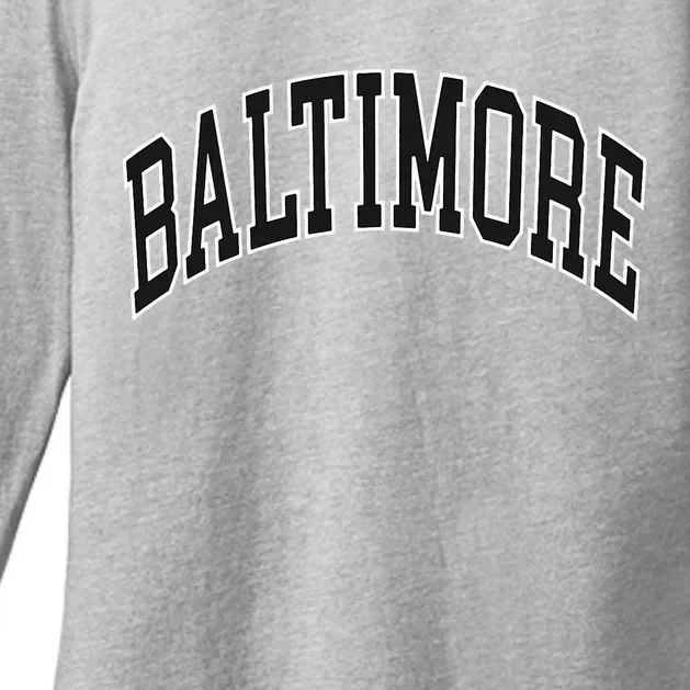 Baltimore Maryland Womens CVC Long Sleeve Shirt