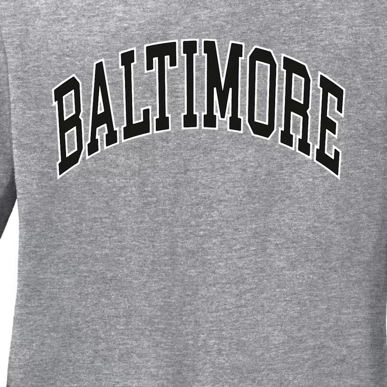 Baltimore Maryland Ladies Long Sleeve Shirt