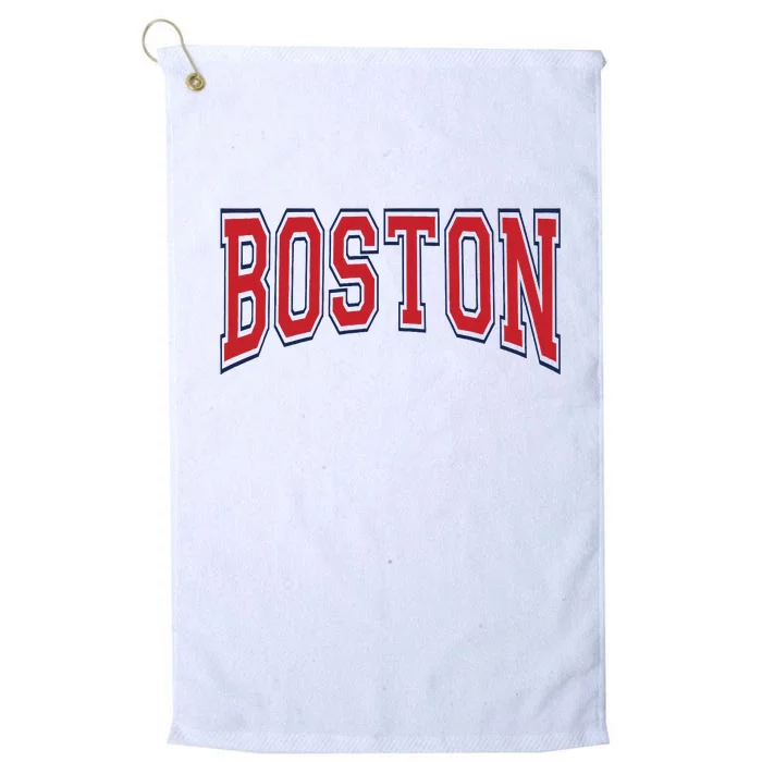 Boston Massachusetts Platinum Collection Golf Towel