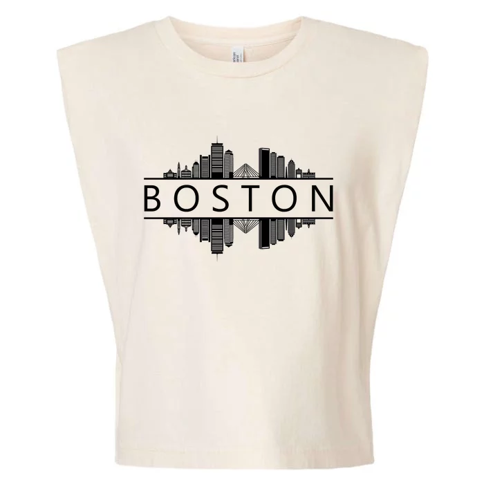 Boston Massachusetts Garment-Dyed Women's Muscle Tee