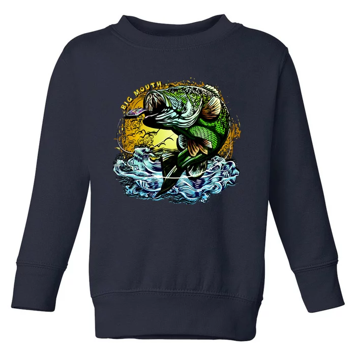 Big Mouth Bass Toddler Sweatshirt