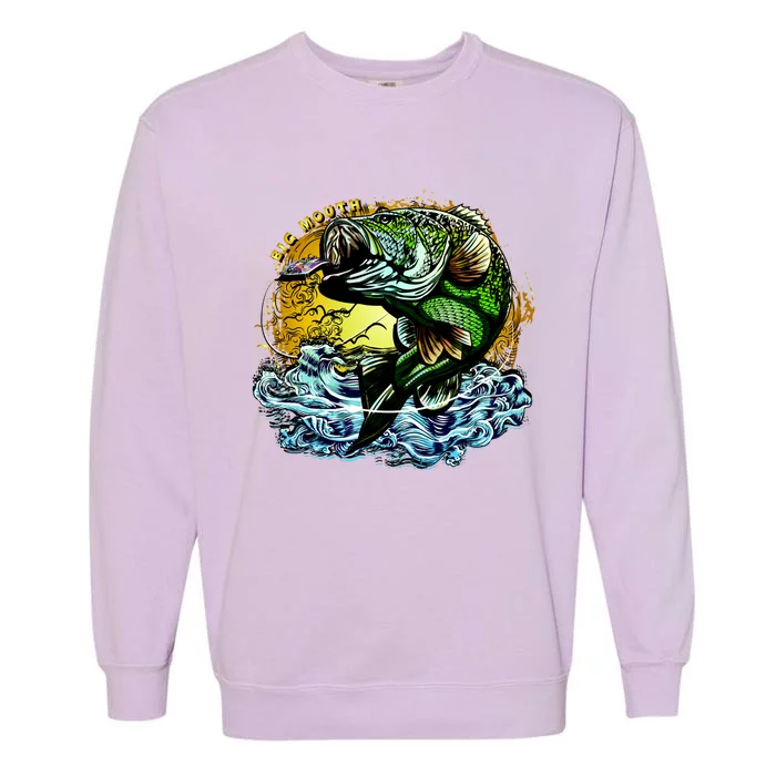 Big Mouth Bass Garment-Dyed Sweatshirt