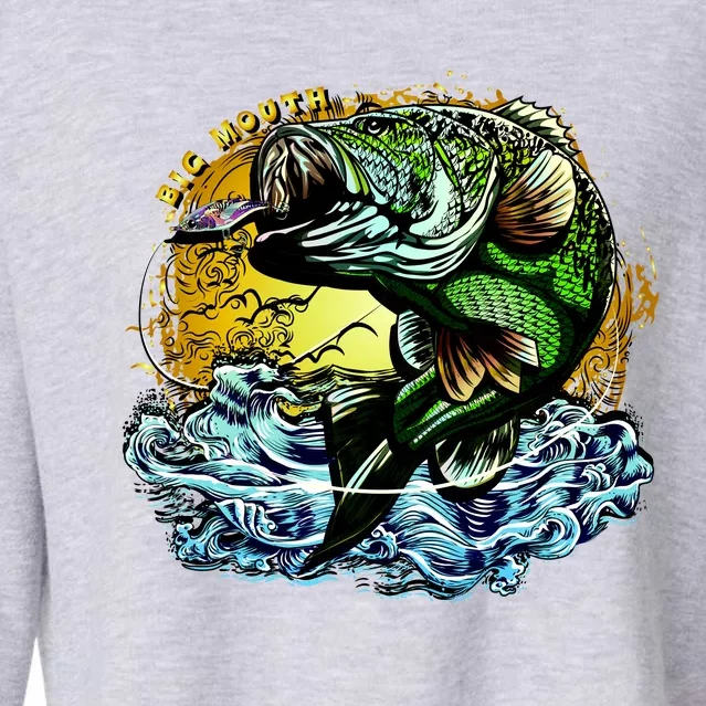 Big Mouth Bass Cropped Pullover Crew