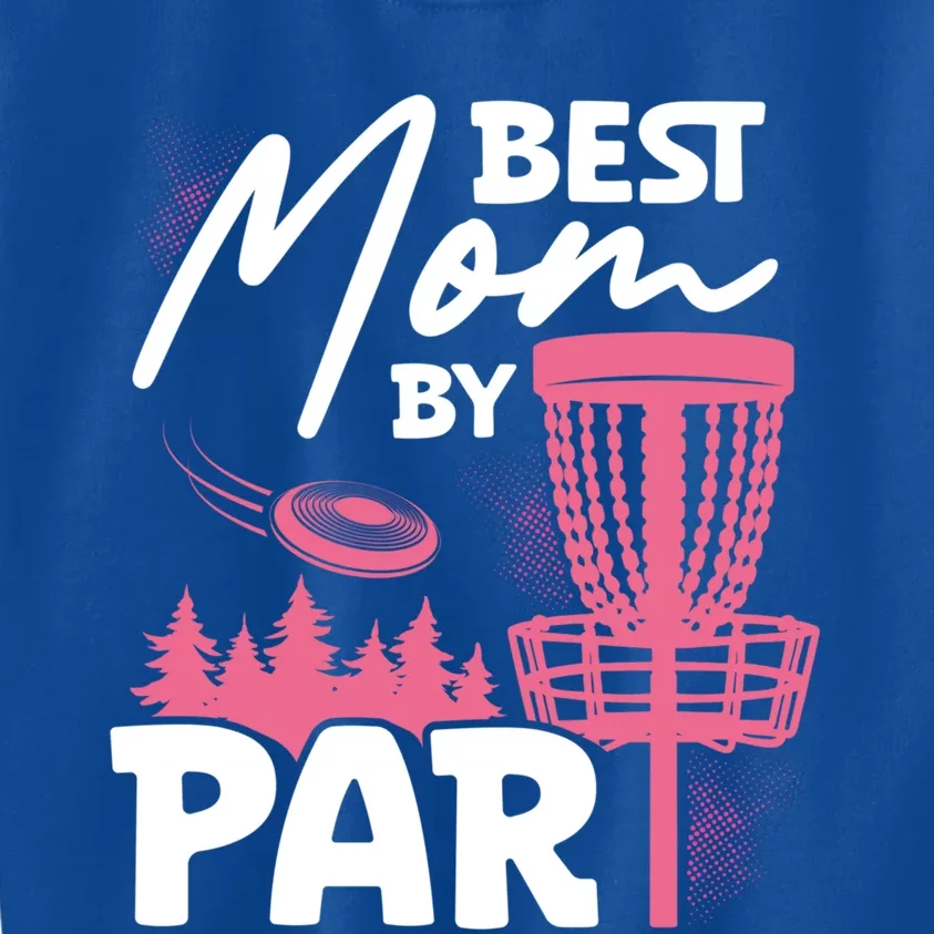 Best Mom By Par Ultimate Frisbee Gift Kids Sweatshirt