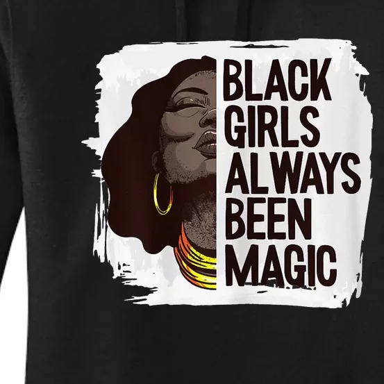 Black  Magic Black History Month BLM Melanin Afro Queen Women's Pullover Hoodie