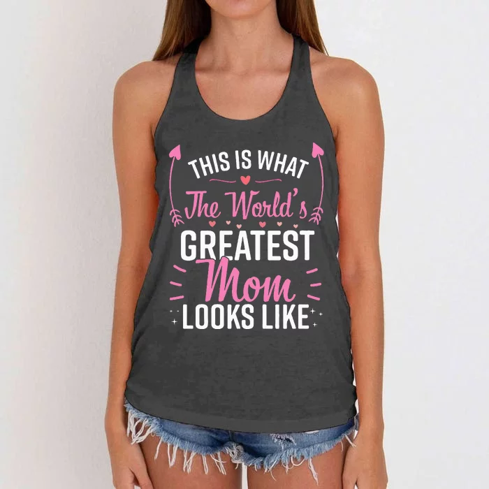 Best Mom Best Mother Women's Knotted Racerback Tank