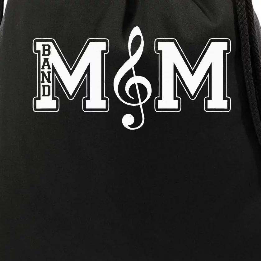 Band Mom Band Parent Gift For Band Fan Music Moms Drawstring Bag