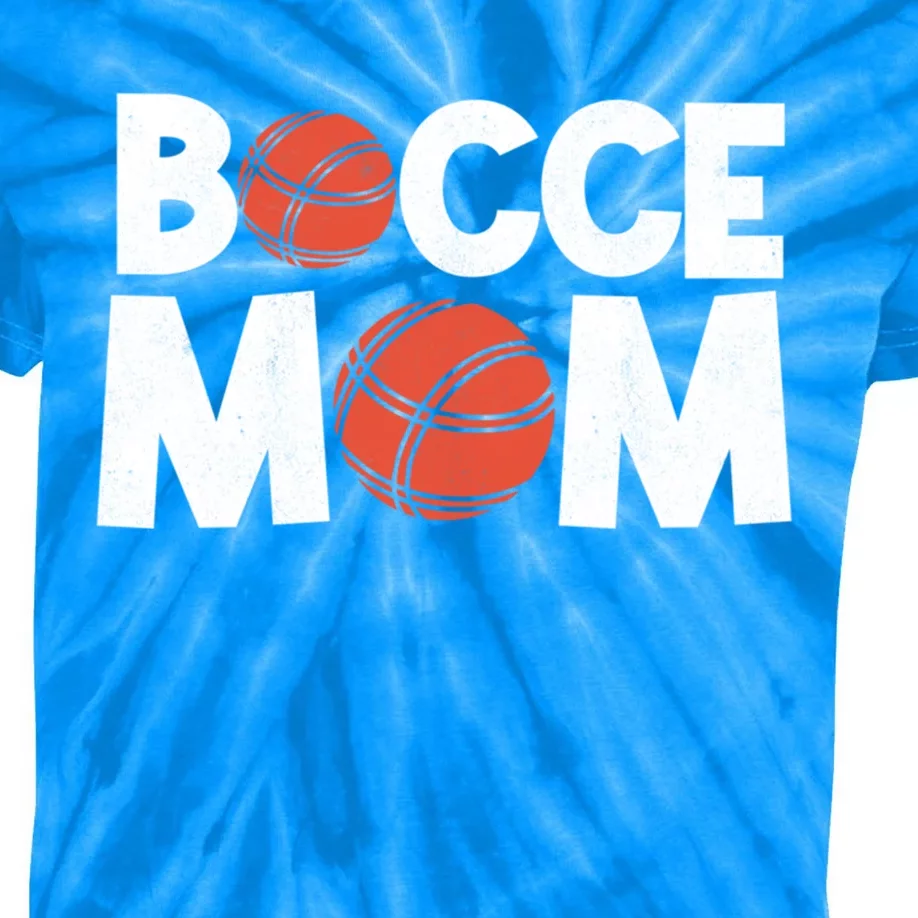 Bocce Mom Bocce Ball Player Mother Bocce Gift Kids Tie-Dye T-Shirt