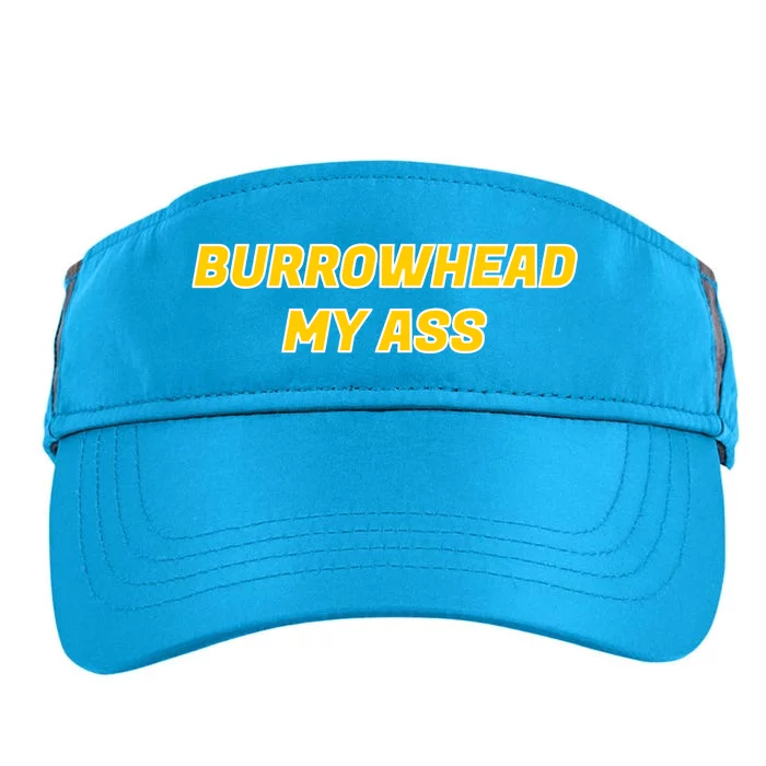 Burrowhead My Butt A*** Funny Football Fan Meme Kansas City Adult Drive Performance Visor