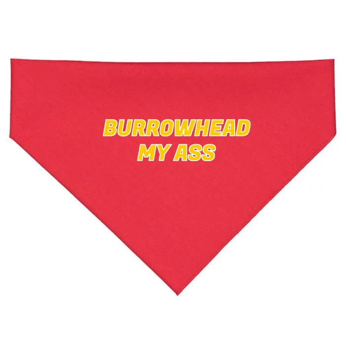 Burrowhead My Butt A*** Funny Football Fan Meme Kansas City USA-Made Doggie Bandana