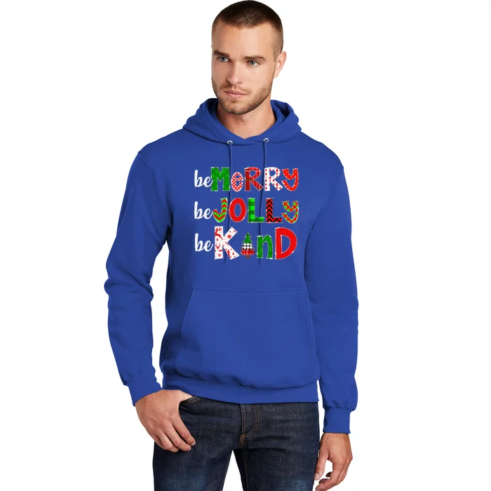 Be Merry Be Jolly Be Kind Merry Christmas Teacher Xmas Pjs Hoodie