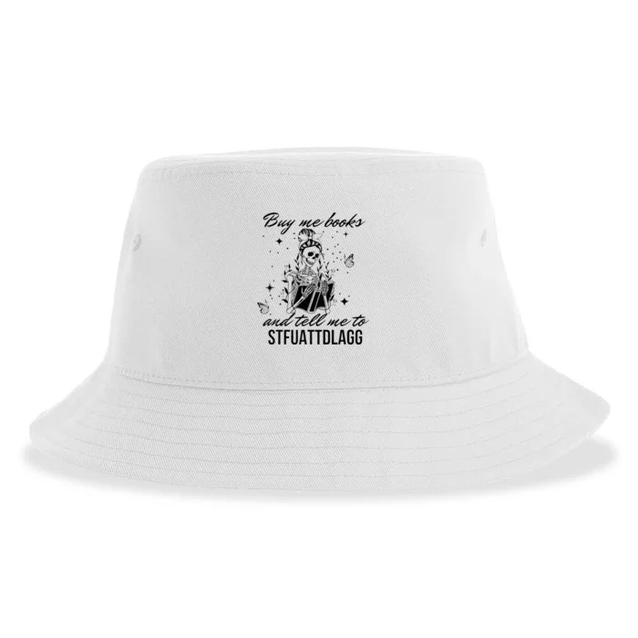 Buy Me Books And Tell Me To Stfuattdlagg Sustainable Bucket Hat