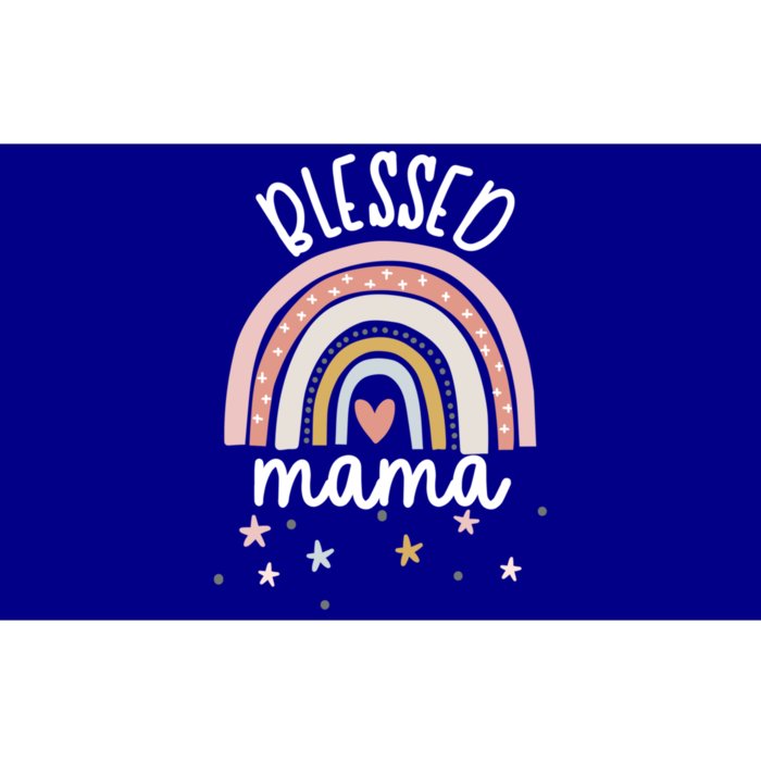 Blessed Mama Boho Rainbow Mom Gift Bumper Sticker