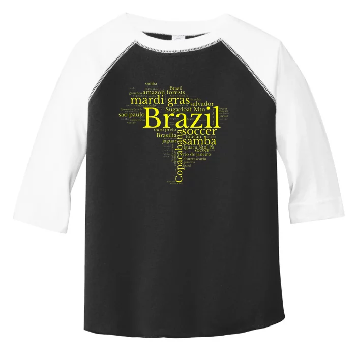 Brazil Map Brazilian Soccer Copacabana Brasil Men Women Gift Toddler Fine Jersey T-Shirt