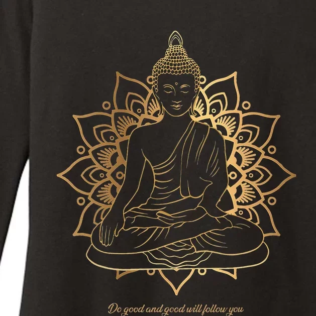 Buddha Mandala Buddhist Mindfulness Buddhism Spiritual Womens CVC Long Sleeve Shirt