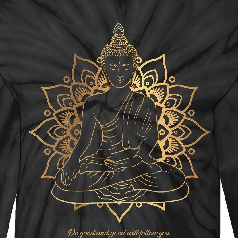 Buddha Mandala Buddhist Mindfulness Buddhism Spiritual Tie-Dye Long Sleeve Shirt