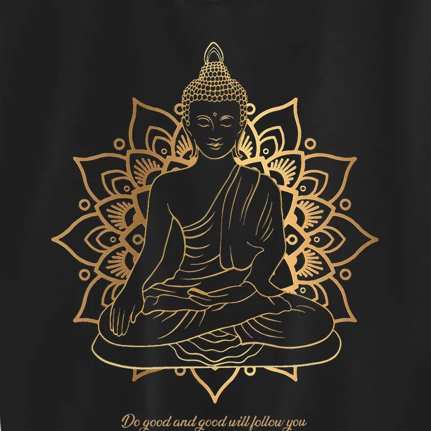 Buddha Mandala Buddhist Mindfulness Buddhism Spiritual Kids Sweatshirt