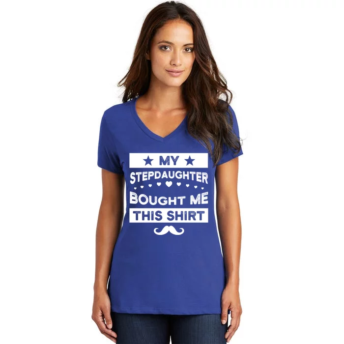 Being My Bonus Dad Is Really Bonus Father Stepdad Gift Women's V-Neck T-Shirt