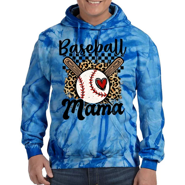 Baseball Mama Baseball Mom Family Funny Tie Dye Hoodie