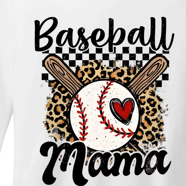 Baseball Mama Baseball Mom Family Funny Womens CVC Long Sleeve Shirt