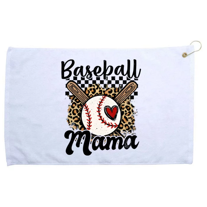 Baseball Mama Baseball Mom Family Funny Grommeted Golf Towel