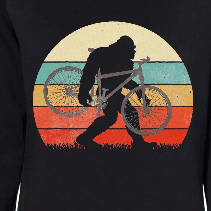 Bigfoot Mountain Bike Funny MTB Biking Cycling Sasquatch Men Womens California Wash Sweatshirt