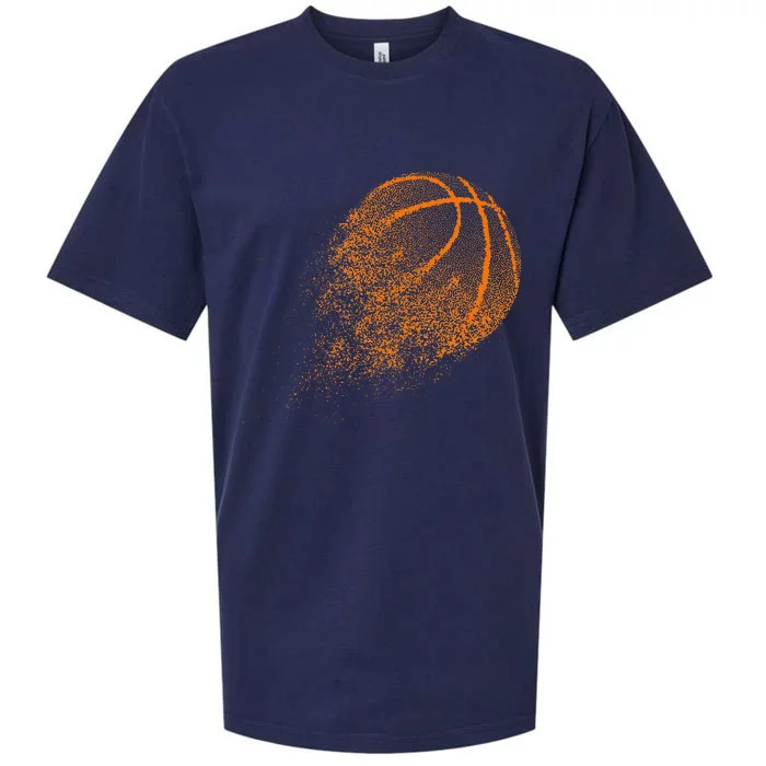 Basketball Mom Ball Sports Lover Mama Parent Themed Sueded Cloud Jersey T-Shirt