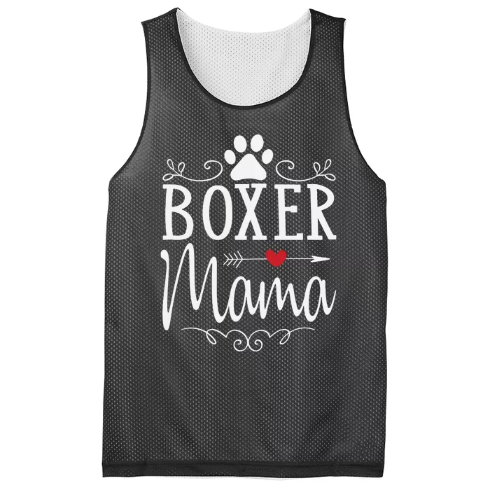 Boxer Mama Boxer Dog Gift For Boxer Lover Mesh Reversible Basketball Jersey Tank