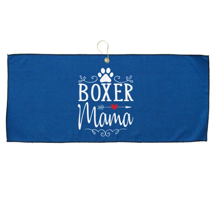 Boxer Mama Boxer Dog Gift For Boxer Lover Large Microfiber Waffle Golf Towel