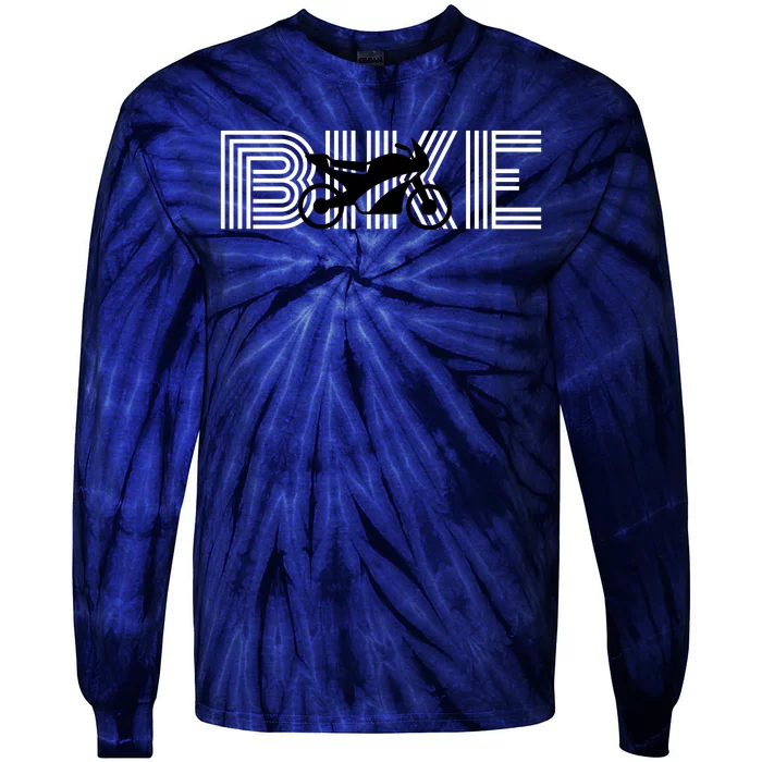 Bike Motorcyclist BIKE With Motorcycle Tie-Dye Long Sleeve Shirt