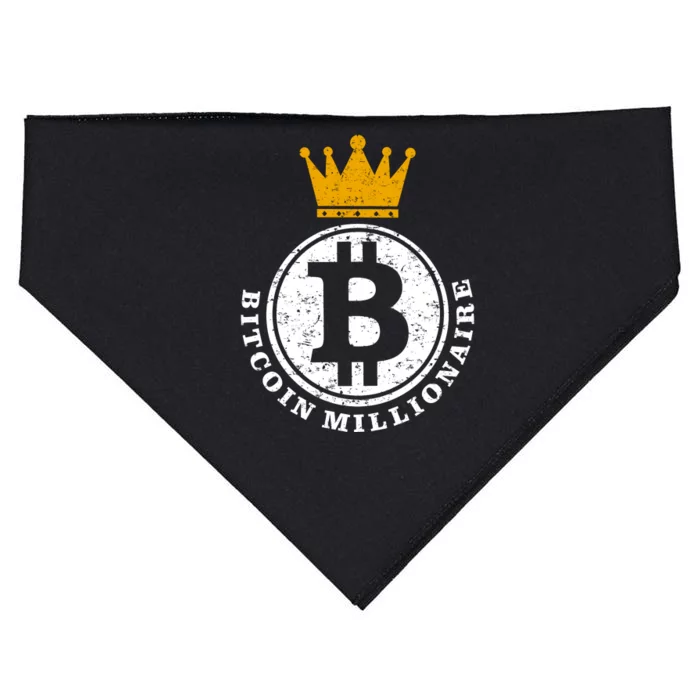 Bitcoin Millionare USA-Made Doggie Bandana