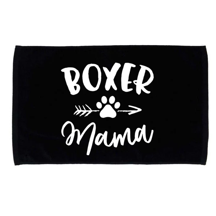 Boxer Mama Boxer Lover Owner Gift Boxer Dog Mom Microfiber Hand Towel