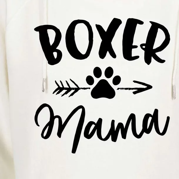 Boxer Mama Boxer Lover Owner Gift Boxer Dog Mom Womens Funnel Neck Pullover Hood