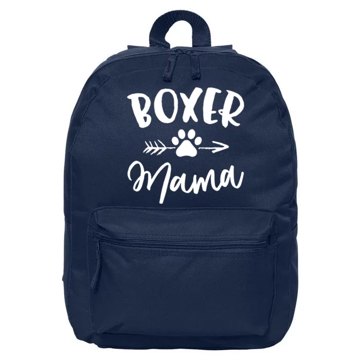 Boxer Mama Boxer Lover Owner Gift Boxer Dog Mom 16 in Basic Backpack