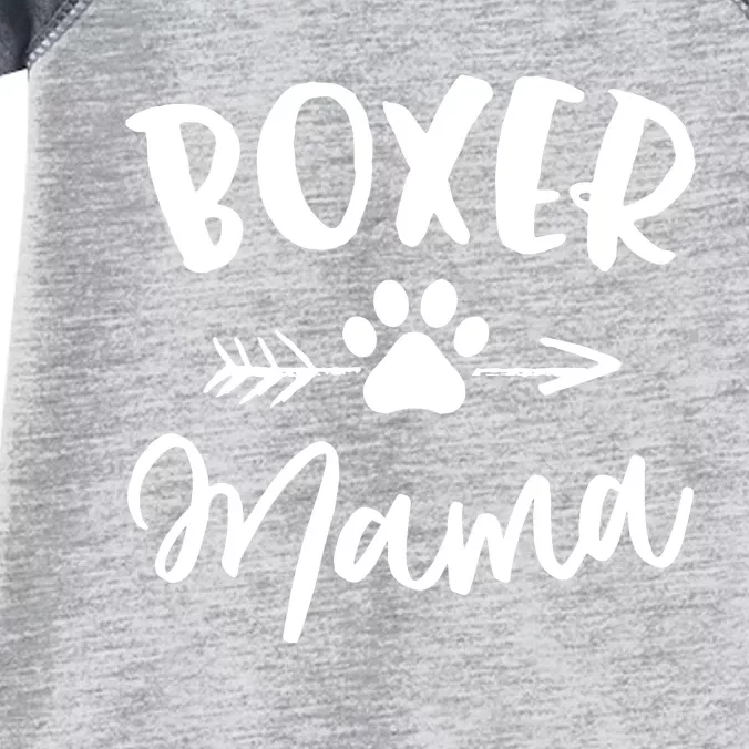 Boxer Mama Boxer Lover Owner Gift Boxer Dog Mom Infant Baby Jersey Bodysuit