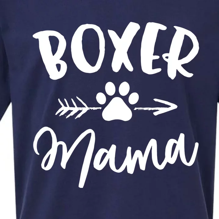 Boxer Mama Boxer Lover Owner Gift Boxer Dog Mom Sueded Cloud Jersey T-Shirt