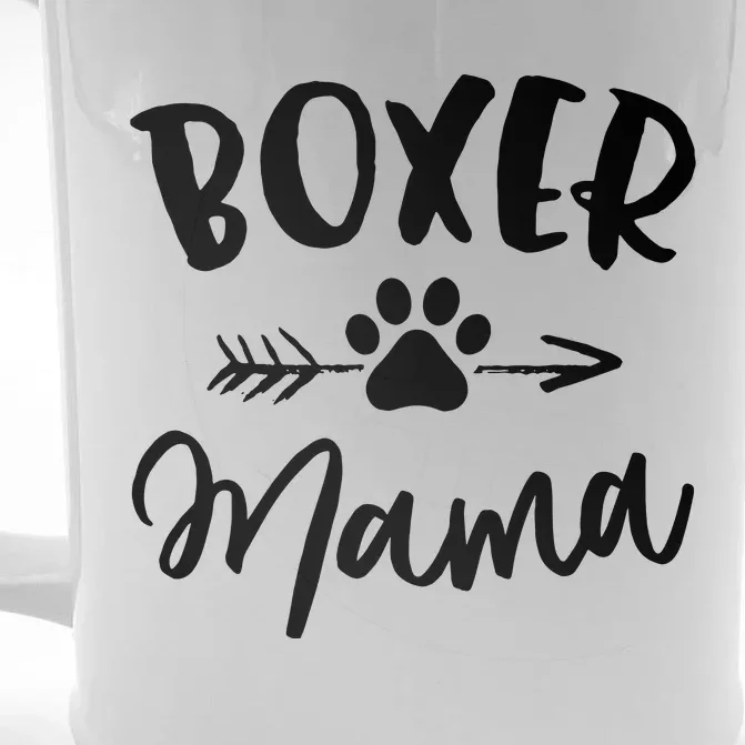 Boxer Mama Boxer Lover Owner Gift Boxer Dog Mom Front & Back Beer Stein